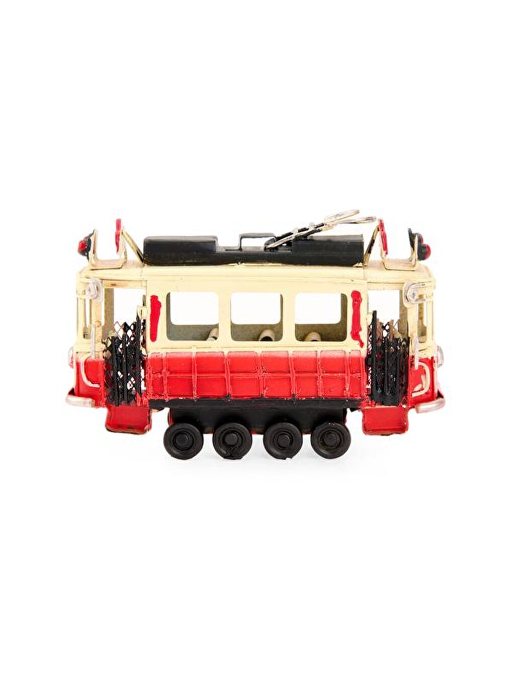 Metal Taksim Tramway - Kırmızı / Beyaz - 12 cm-1