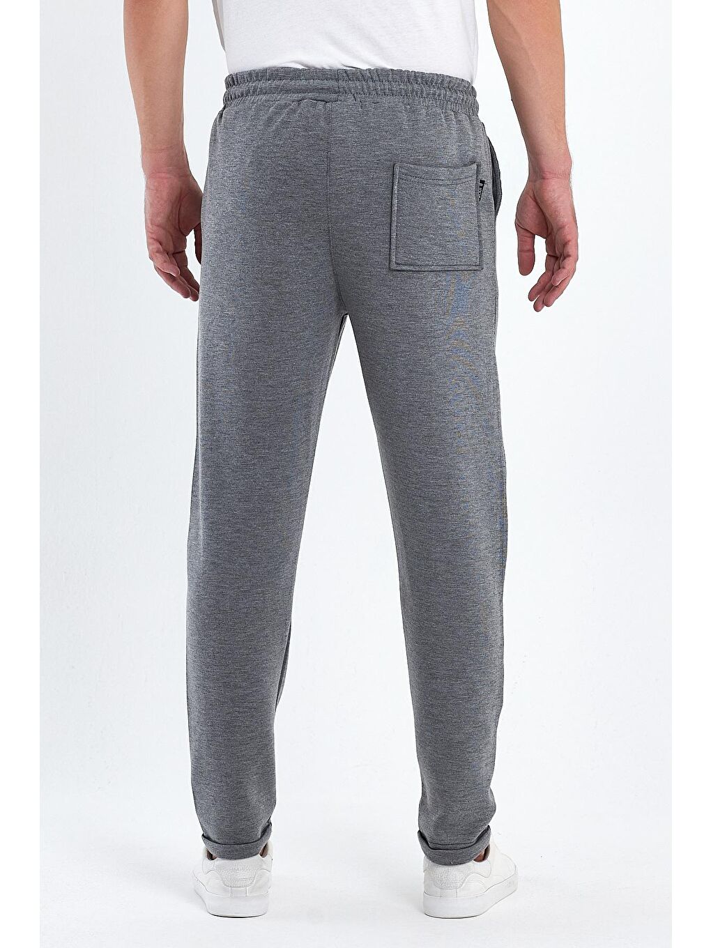 Gri Duble Paça  Erkek Eşofman Altı-2