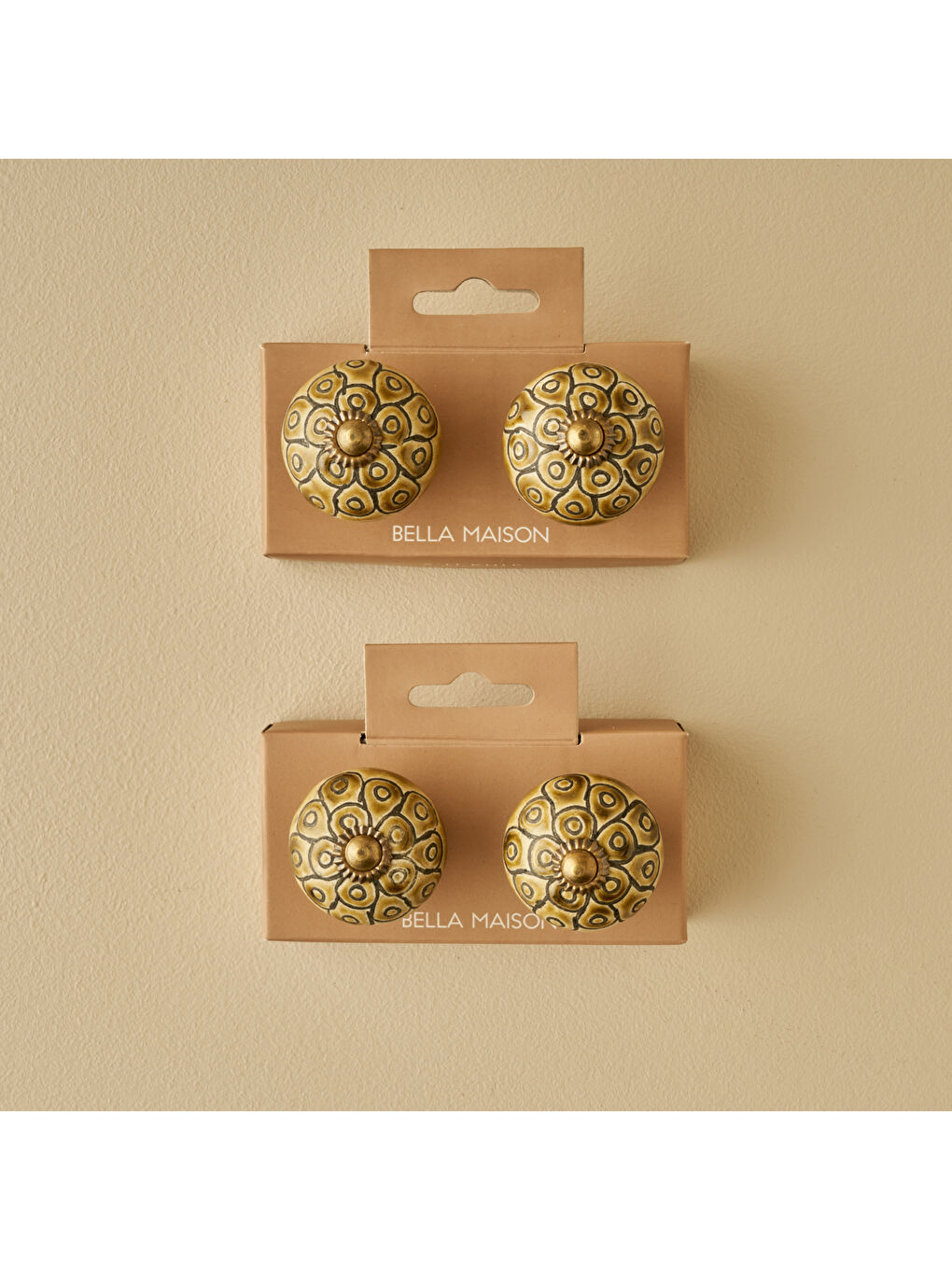 Sarı Cleo Kulp 4'lü Hardal (6,5x4x4 cm)