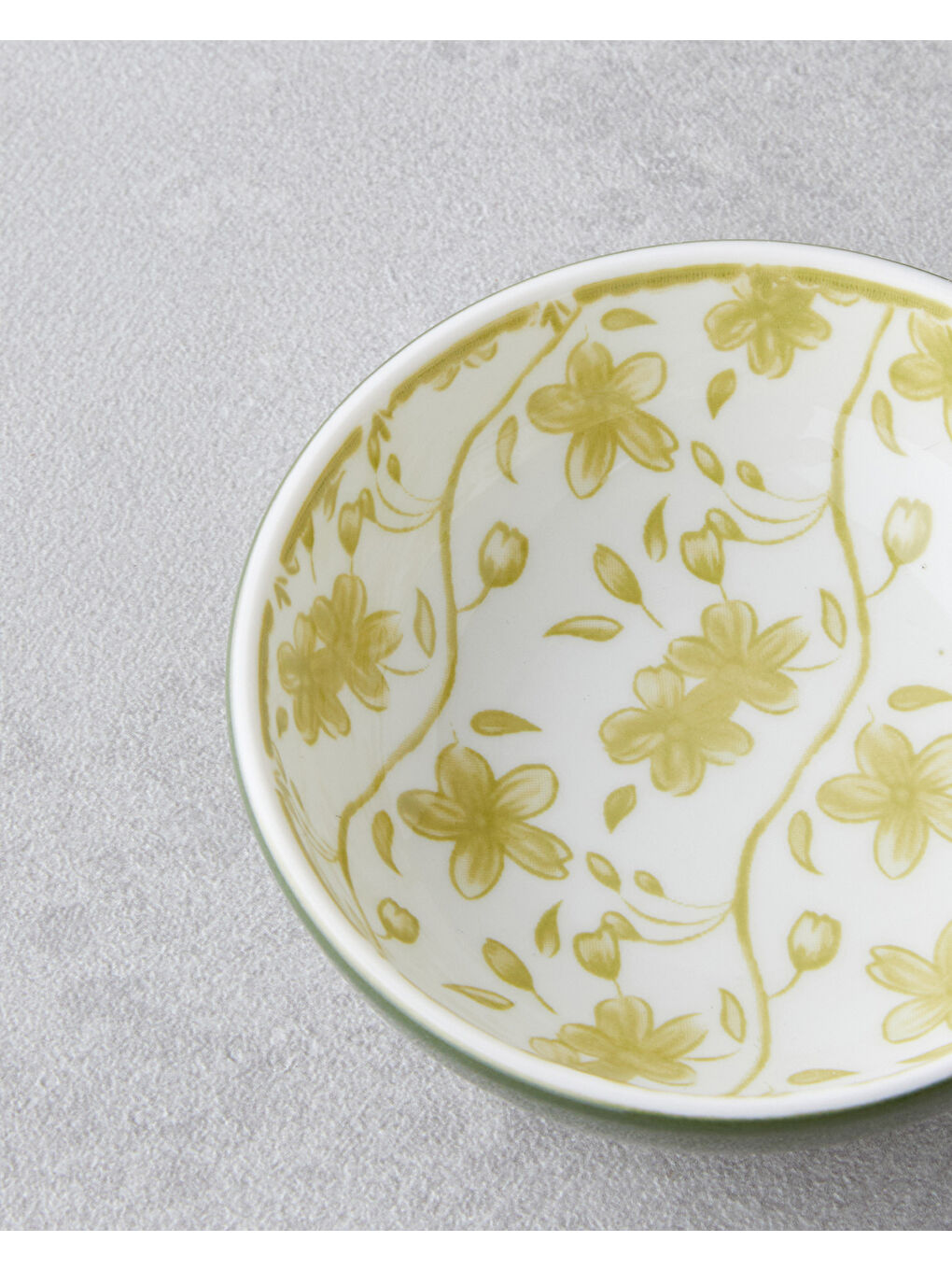 Plantopia Porselen Çerezlik 9 cm Beyaz - Yeşil-2