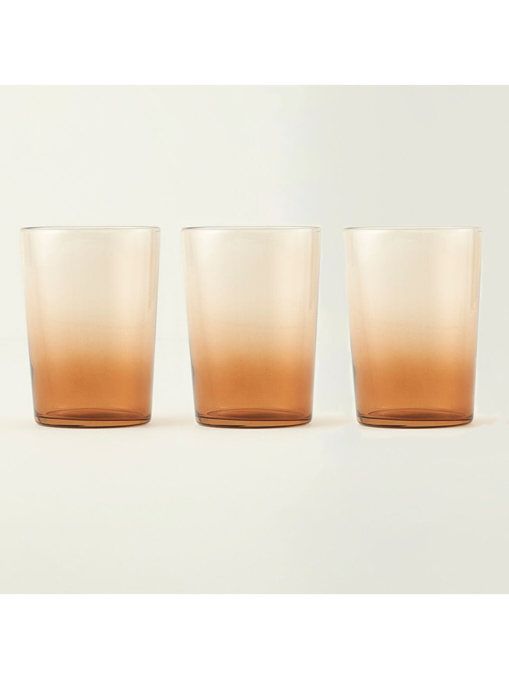 Kahverengi Colored 3'lü Meşrubat Bardağı Seti Amber (510 cc)