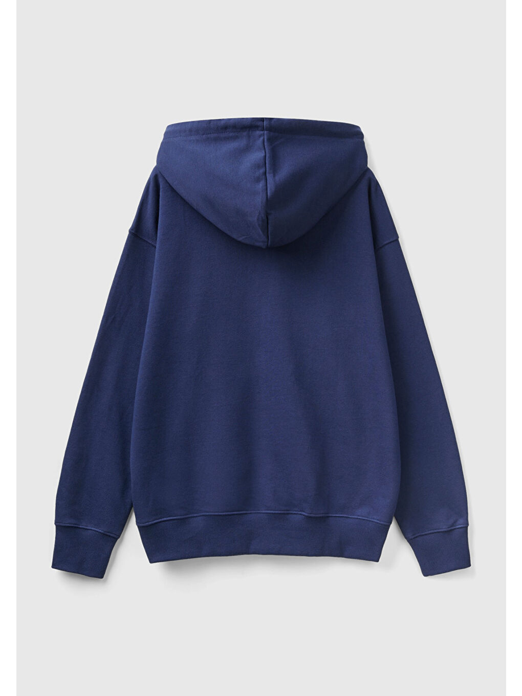 United Colors Of Benetton Erkek Koyu Lacivert Kapüşonlu Fermuarlı Sweatshirt - 3