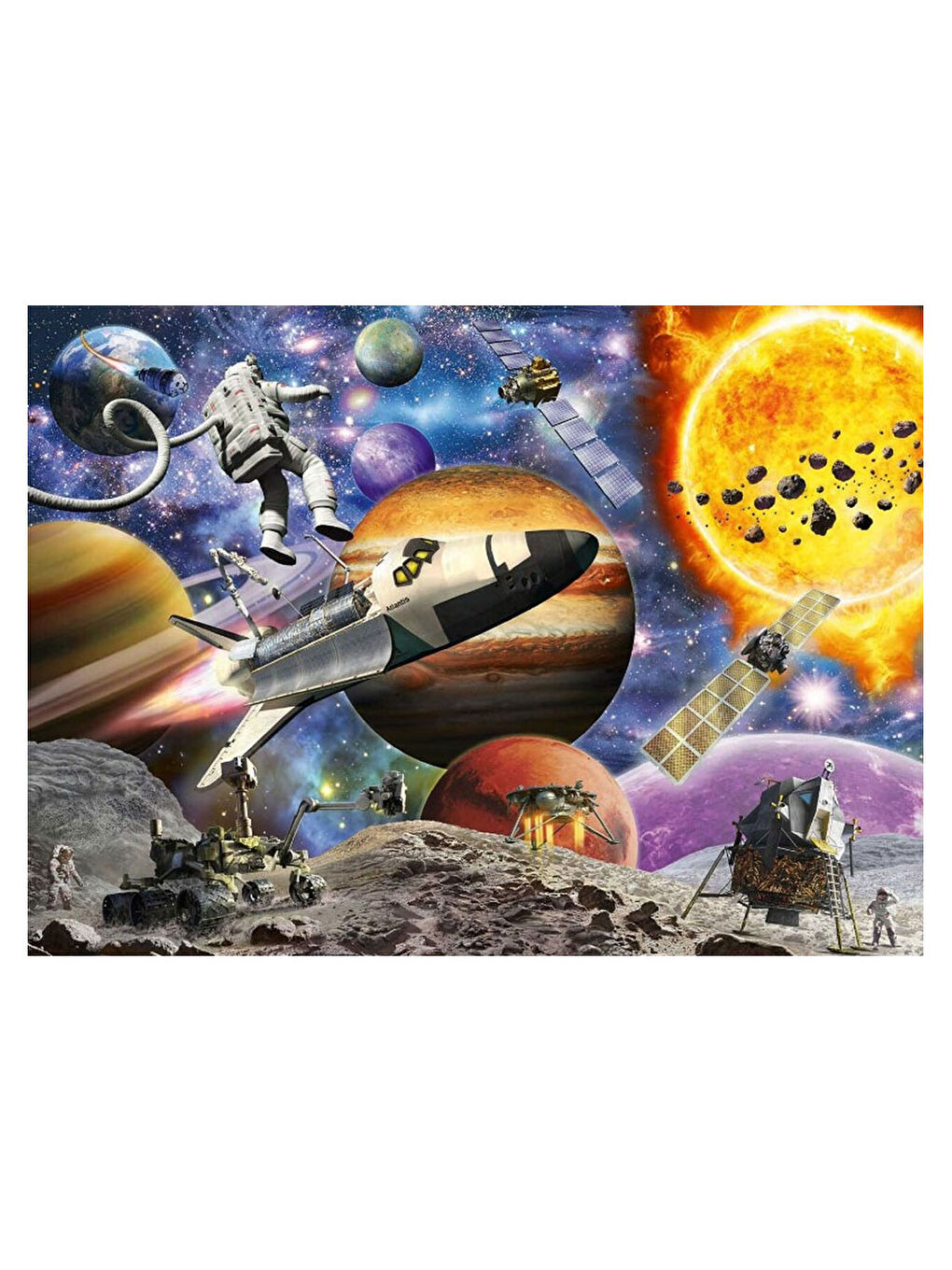 Çocuk Puzzle 60 Parça Uzayda Keşif 51625-1
