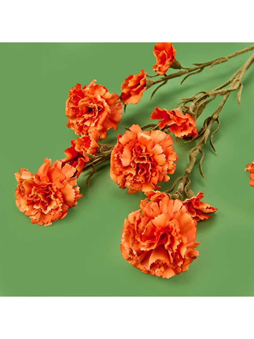 Deco Kranfil Dal Çiçek - Turuncu - 68 cm-1