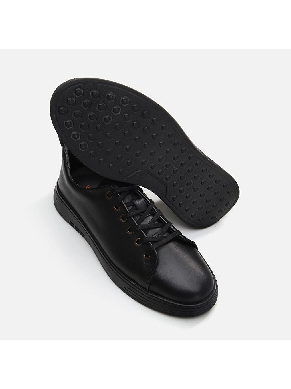 Hakiki Deri Siyah Erkek Günlük Ayakkabı-7