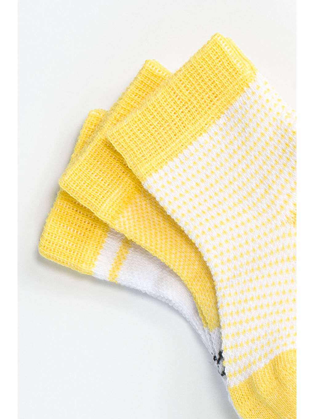 Ekru Kız Bebek Basic Dikişsiz 3 'lü Soket Çorap 0 Ay - 36 Ay-2