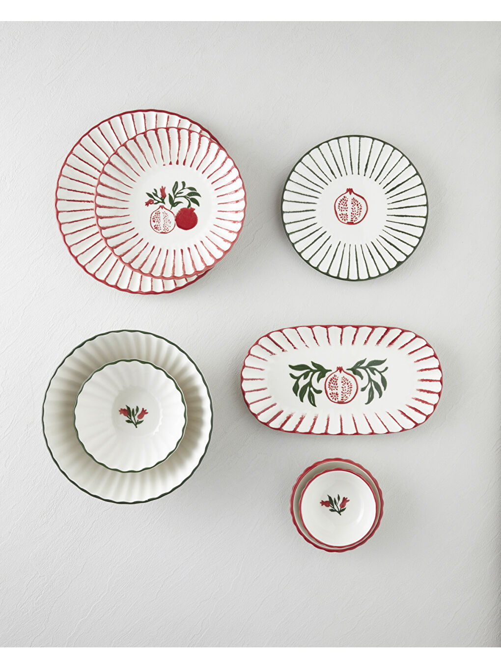 Etna Seramik Pasta Tabağı 21 cm Kırmızı-3