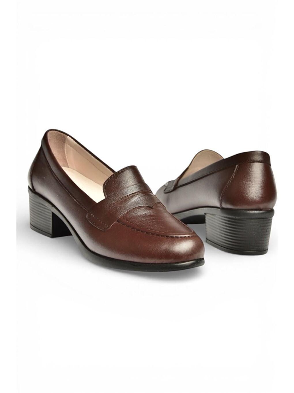 Kahverengi Kadın Topuklu Ayakkabı Y555092203-5