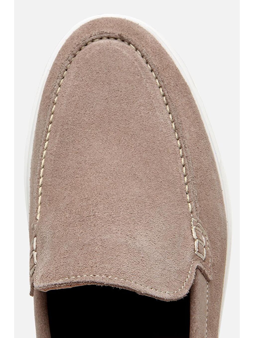 Erkek Süet Deri Bej Hafif Tabanlı Günlük Loafer-3