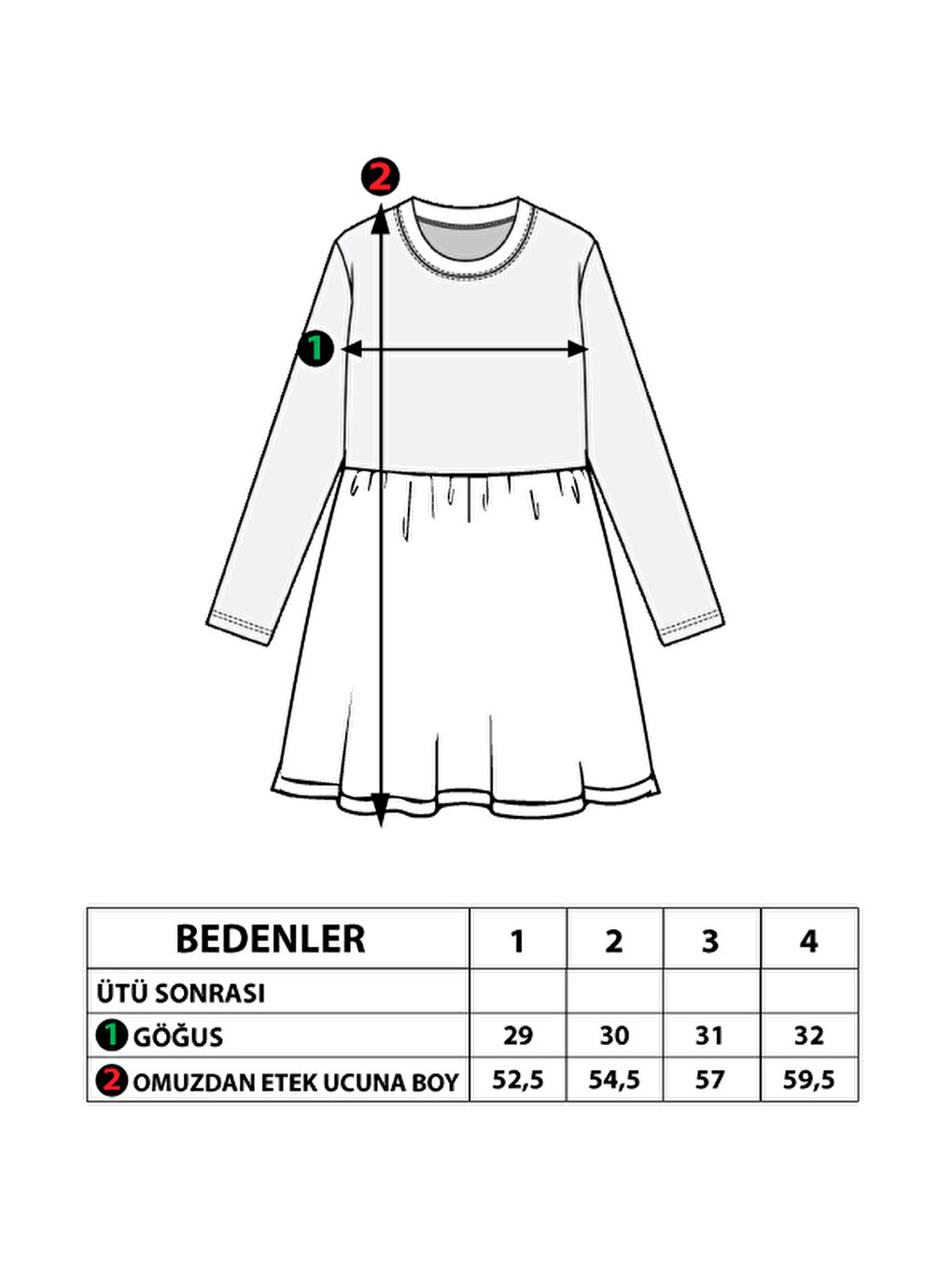 Gri Kız Çocuk Ayıcık Baskılı Elbise-1