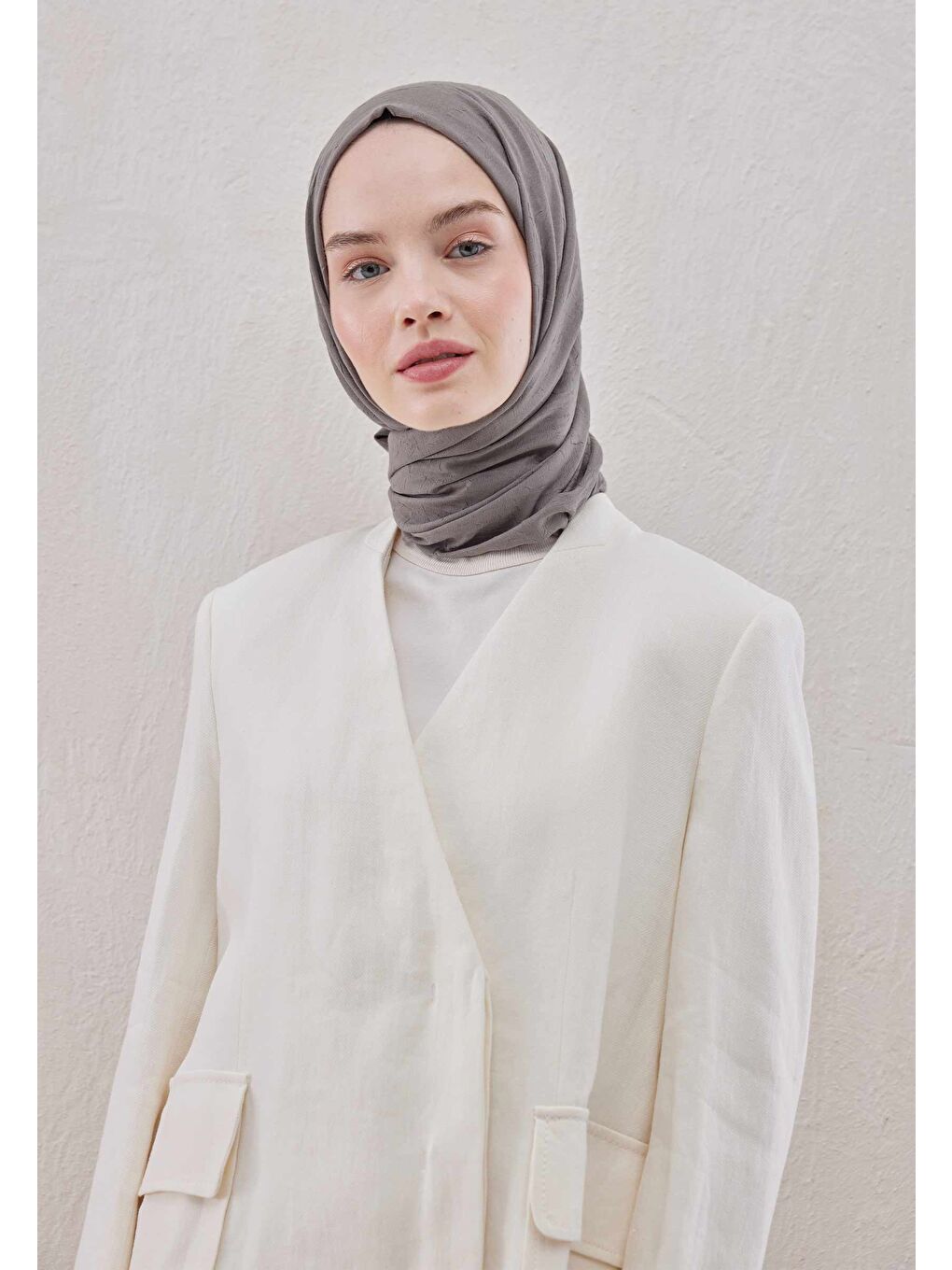 Gri Bambu Şal Duman-2