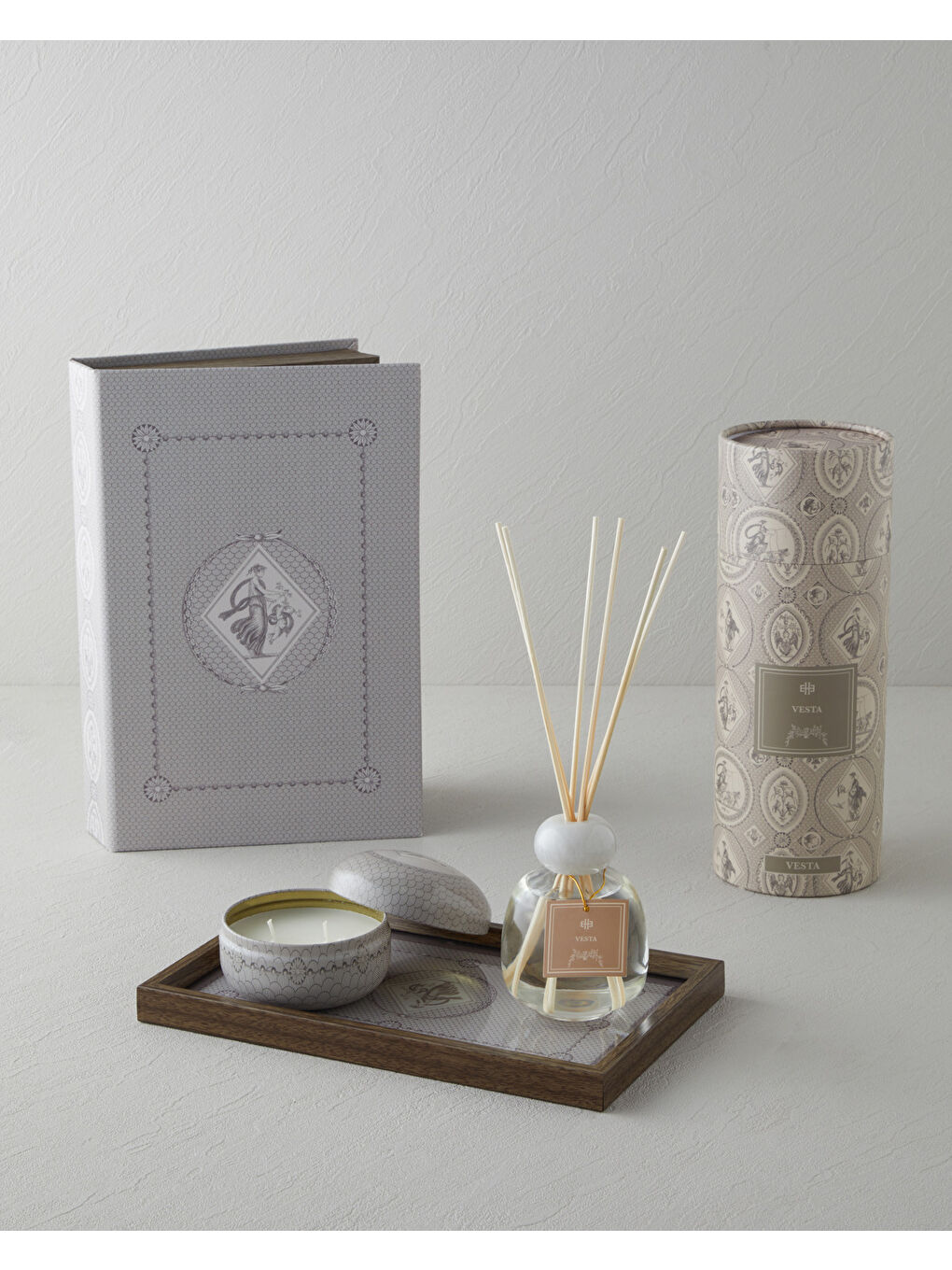 Vesta Dekoratif Tepsi 16x26 cm Bej-4