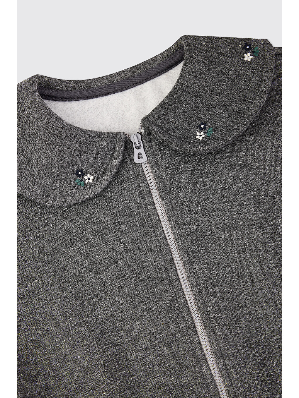 Kız Bebek Gri-melanj Sweatshirt-2