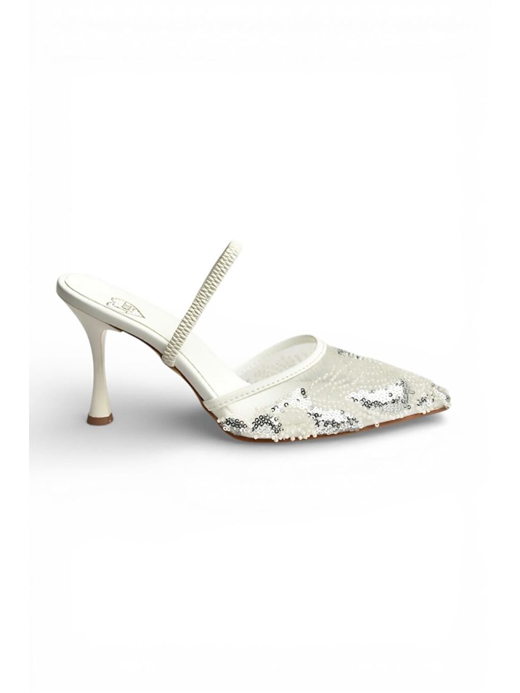 Beyaz Kadın Topuklu Ayakkabı Y726493615-4