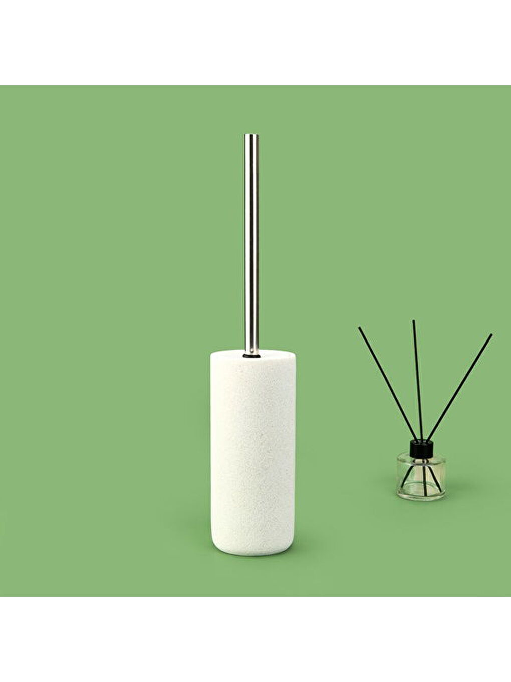 Pumi Tuvalet Fırçası - Beyaz-1