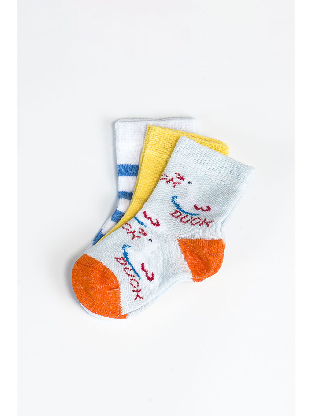 Ekru Kız Bebek Basic Dikişsiz 3 'lü Soket Çorap 0 Ay - 36 Ay-1