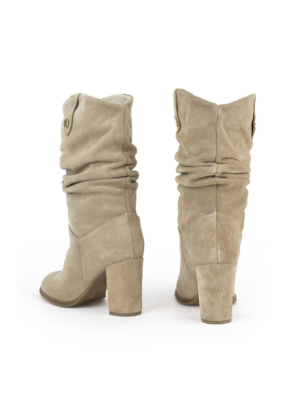 Kadın Hakiki Deri Çizme 1531050Z25100670K Bej-2