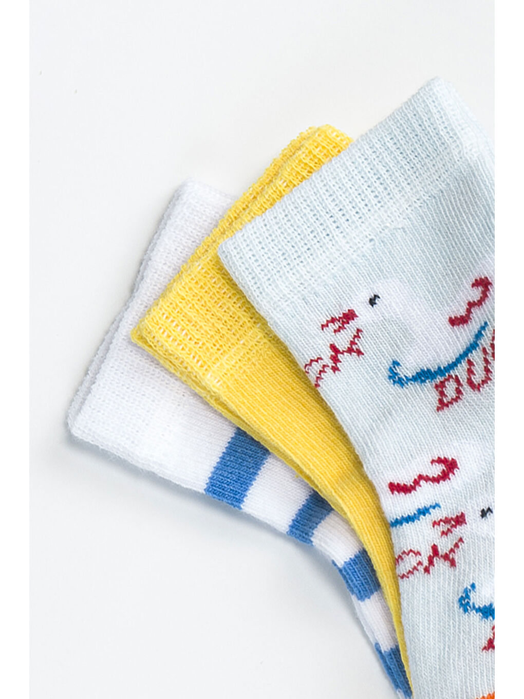 Ekru Kız Bebek Basic Dikişsiz 3 'lü Soket Çorap 0 Ay - 36 Ay-2