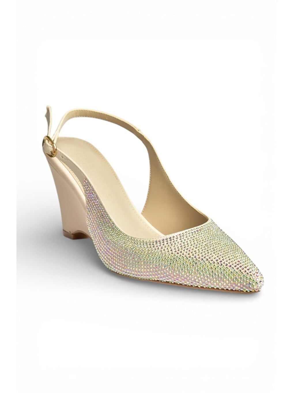 Bej Ten Kadın Topuklu Ayakkabı Y820801204-1