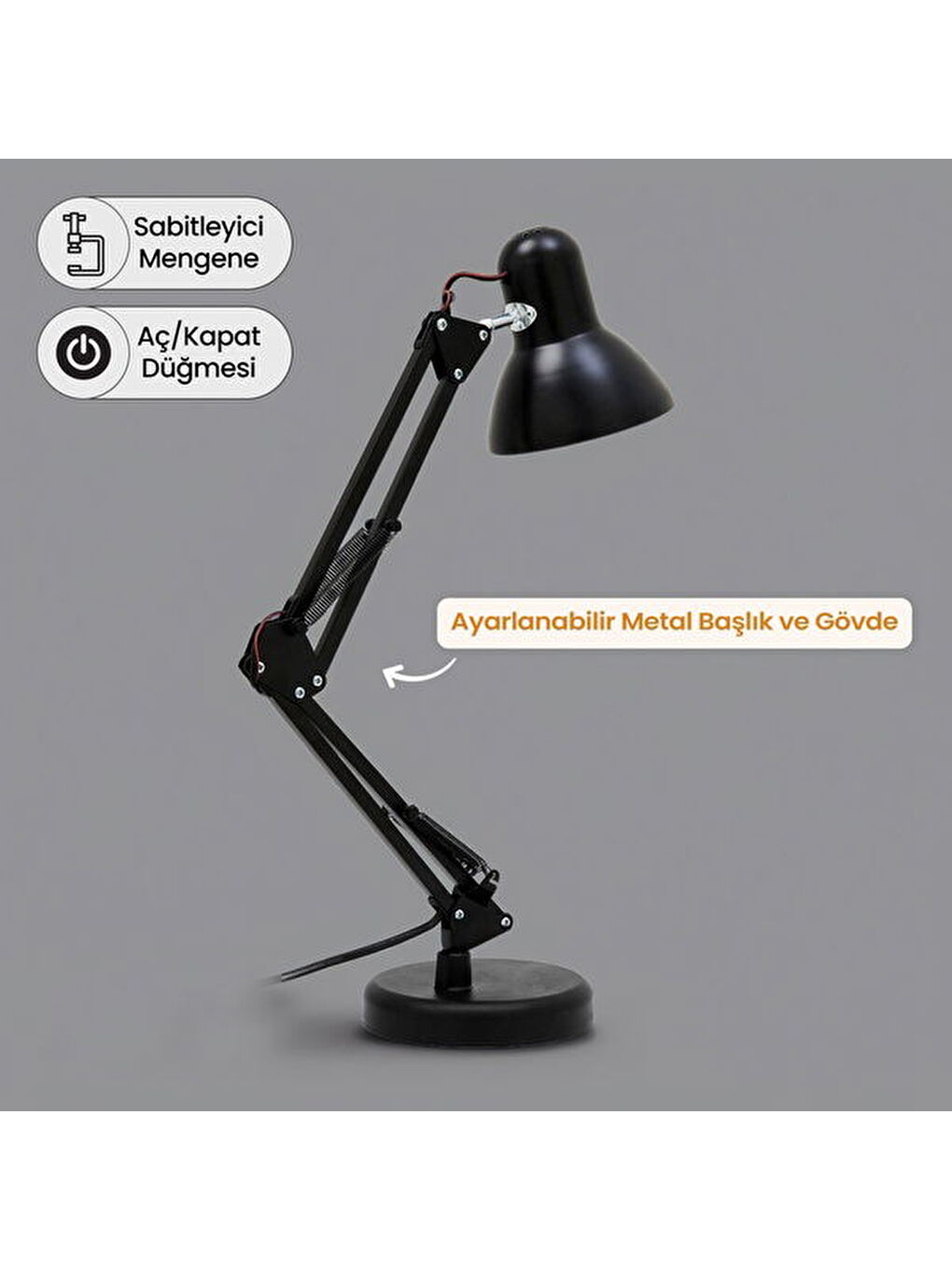 AV-811 Masa Lambası - Siyah