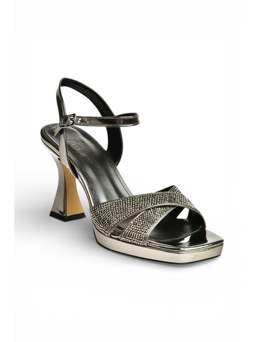 Antrasit Platin Kadın Topuklu Ayakkabı S569321034-2