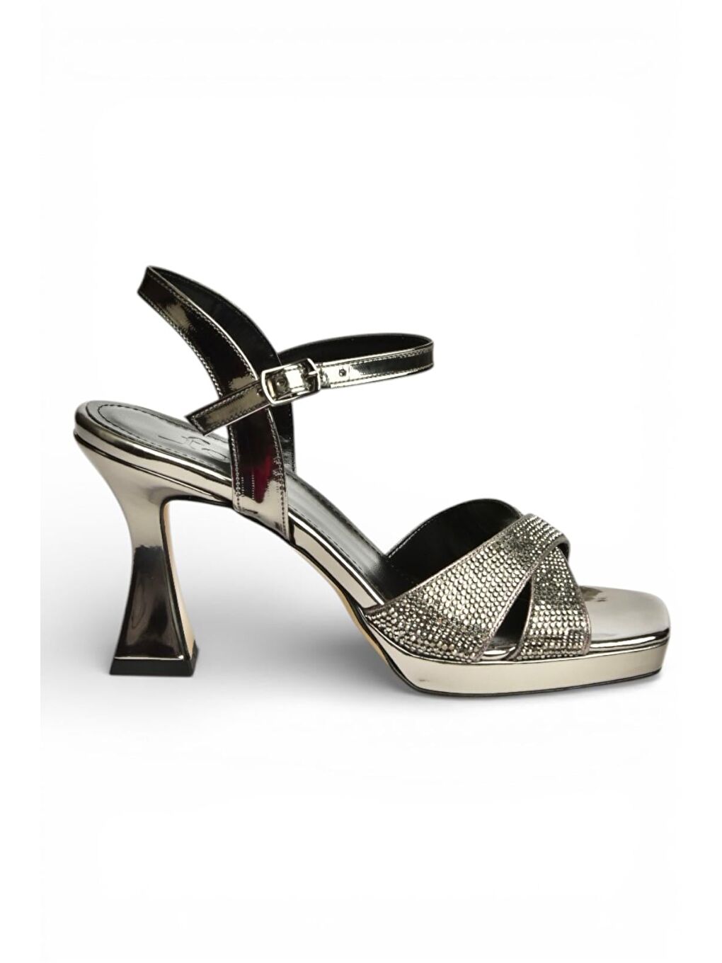 Antrasit Platin Kadın Topuklu Ayakkabı S569321034-3