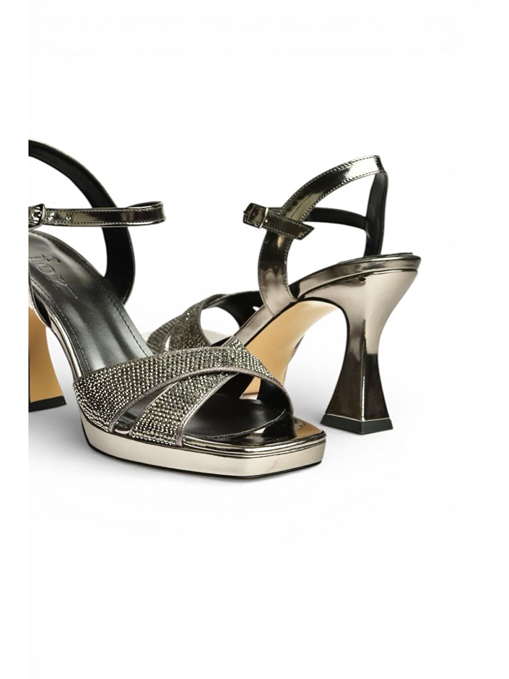 Antrasit Platin Kadın Topuklu Ayakkabı S569321034-4