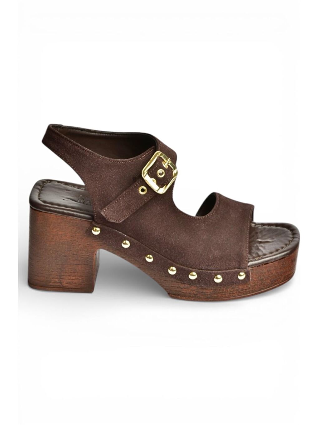 Kahverengi Kadın Topuklu Ayakkabı Y996793502-1