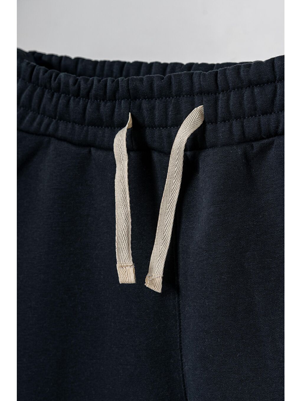 Lacivert 3 İp Bol Paçalı Kız Çocuk Eşofman Altı-1