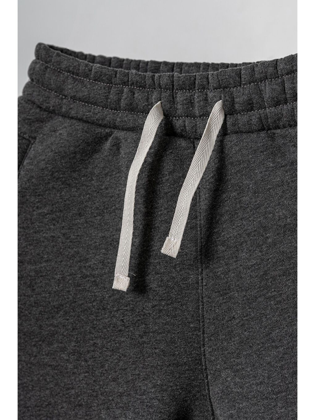 Antrasit 3 İp Bol Paçalı Kız Çocuk Eşofman Altı-1