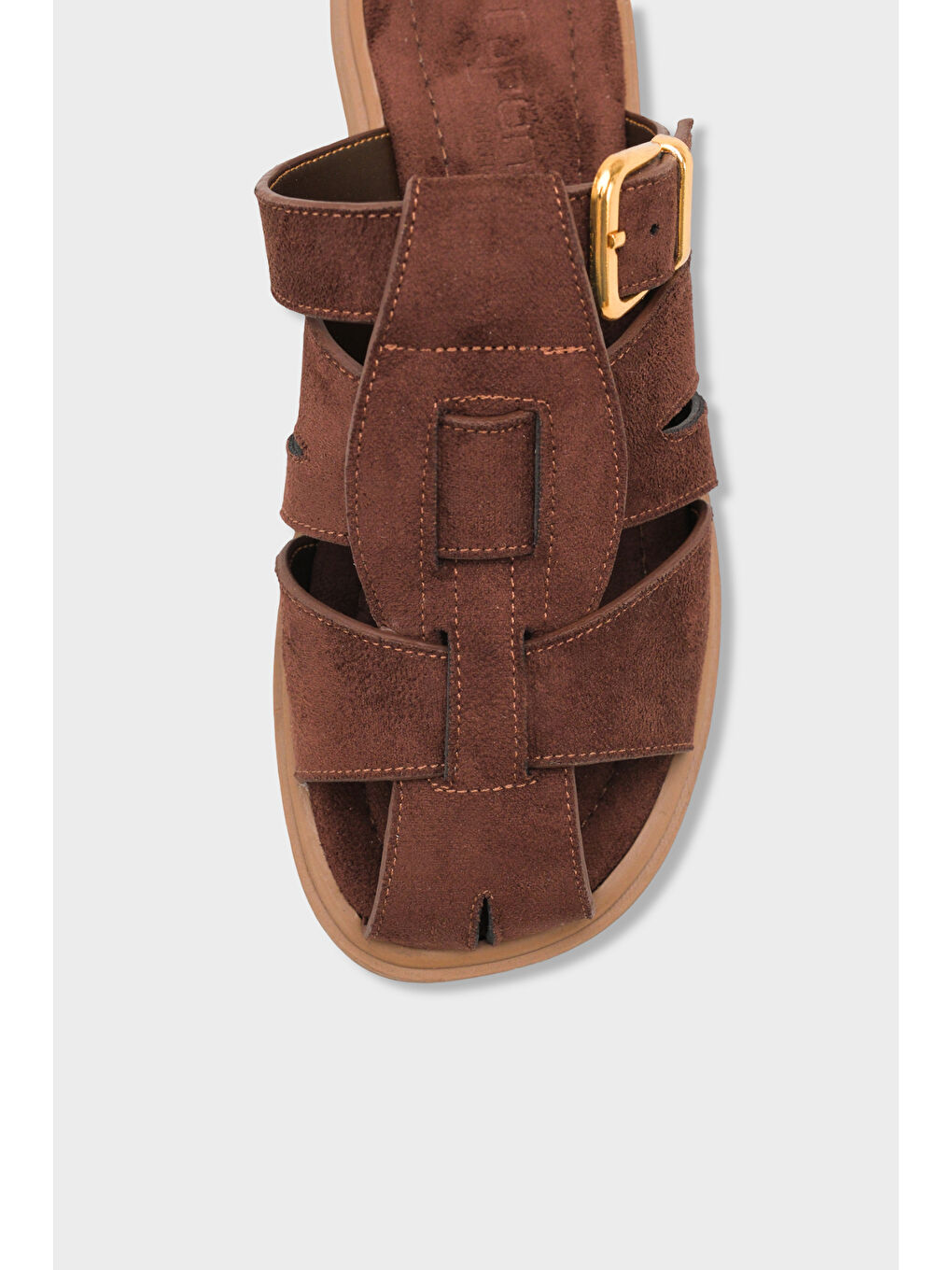Kahverengi Alanna Gladyatör Kadın Terlik-2