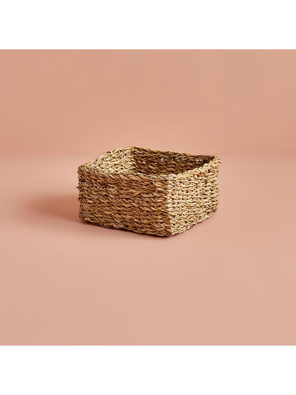 Bej Kiara Hasır Kare Sepet Seti Naturel-3