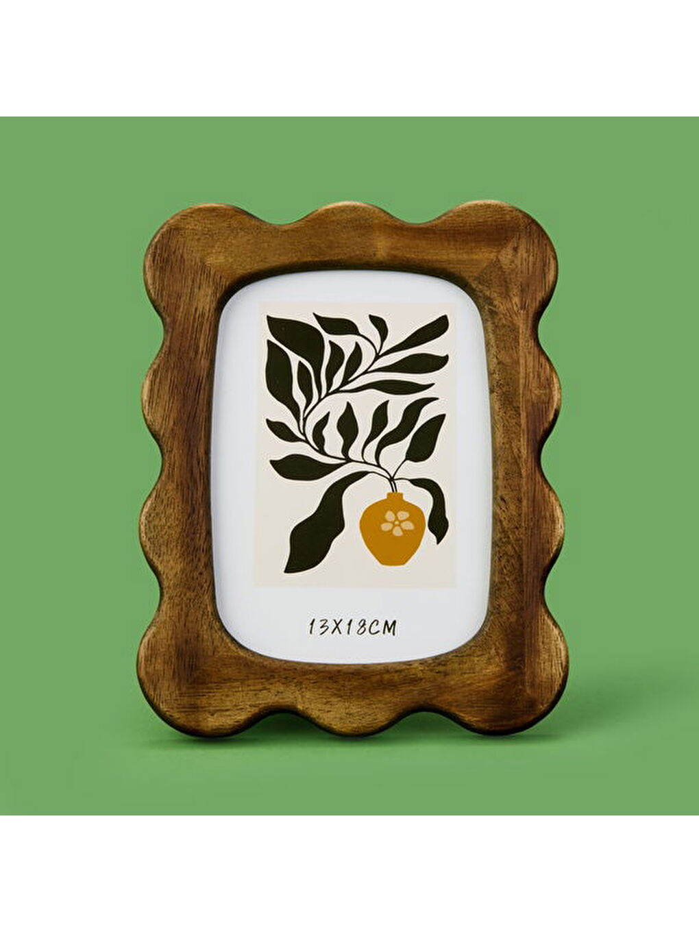 Deco Wavy Çerçeve - Kahverengi - 13x18 cm