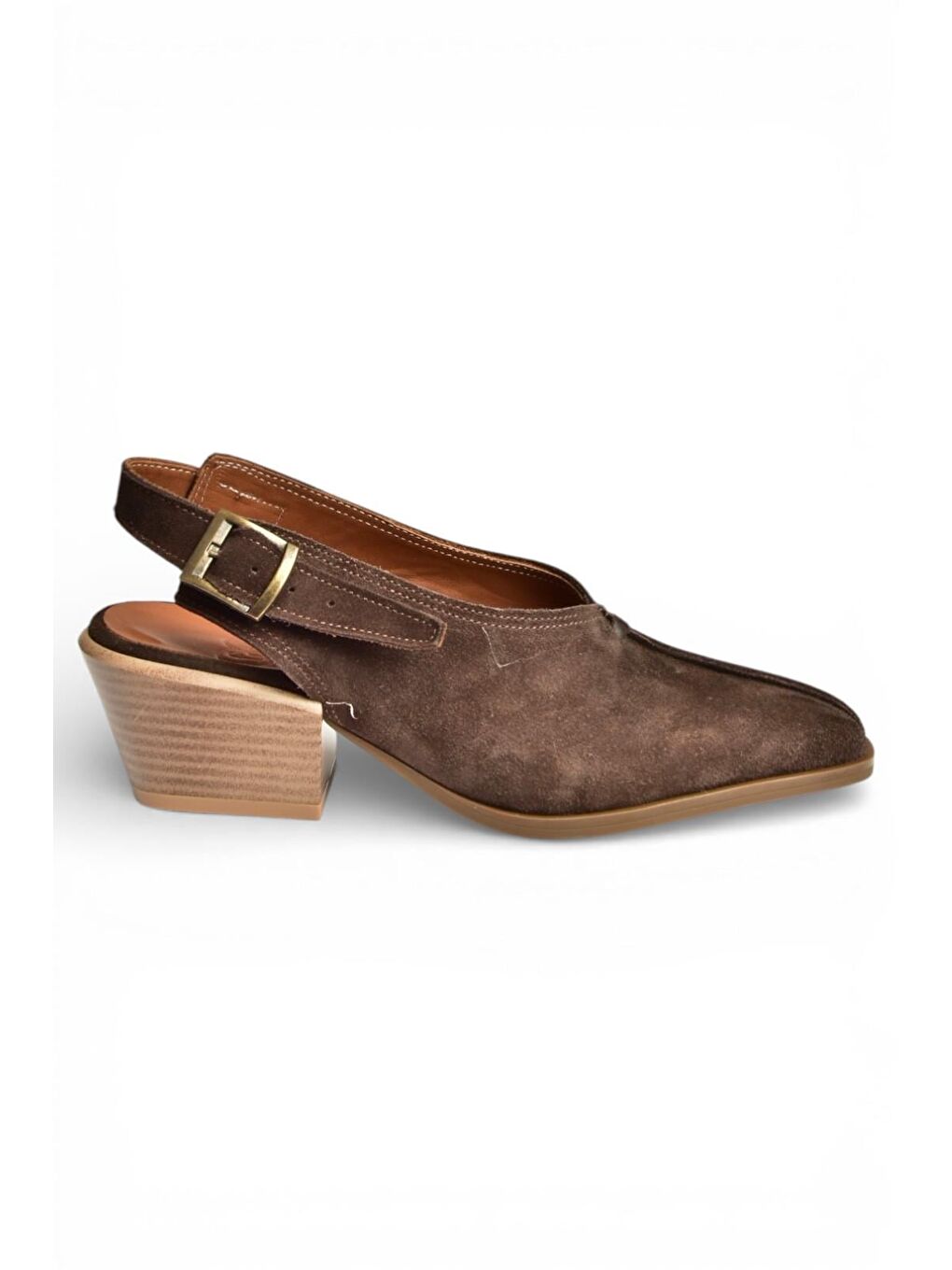 Kahverengi Kadın Topuklu Ayakkabı Y654307302-2