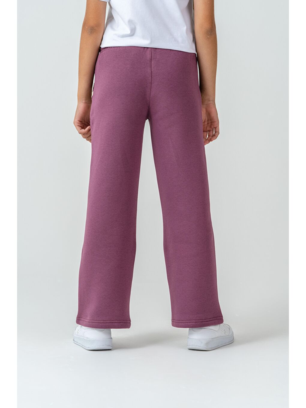 Pembe 3 İp Yanlar Çizgili Kız  Çocuk Eşofman Altı-4