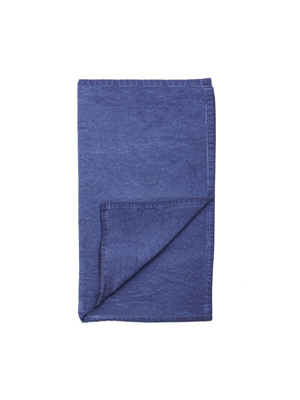 Mavi Taşlanmış Indigo Denim Pamuk Amerikan Servisi- 2'li Set-2