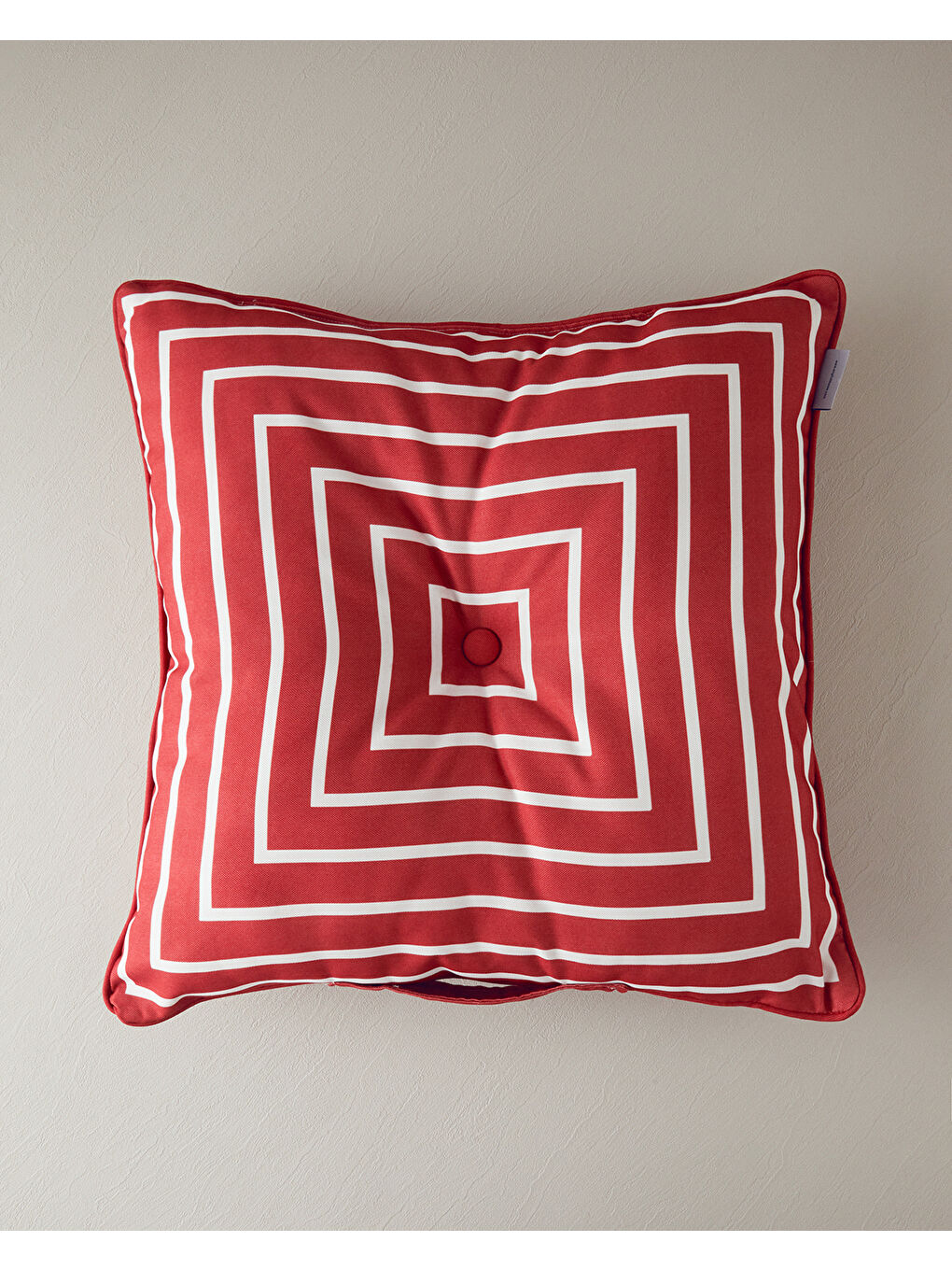 Northsea Pamuk Dekoratif Minder Beyaz - Bordo-1