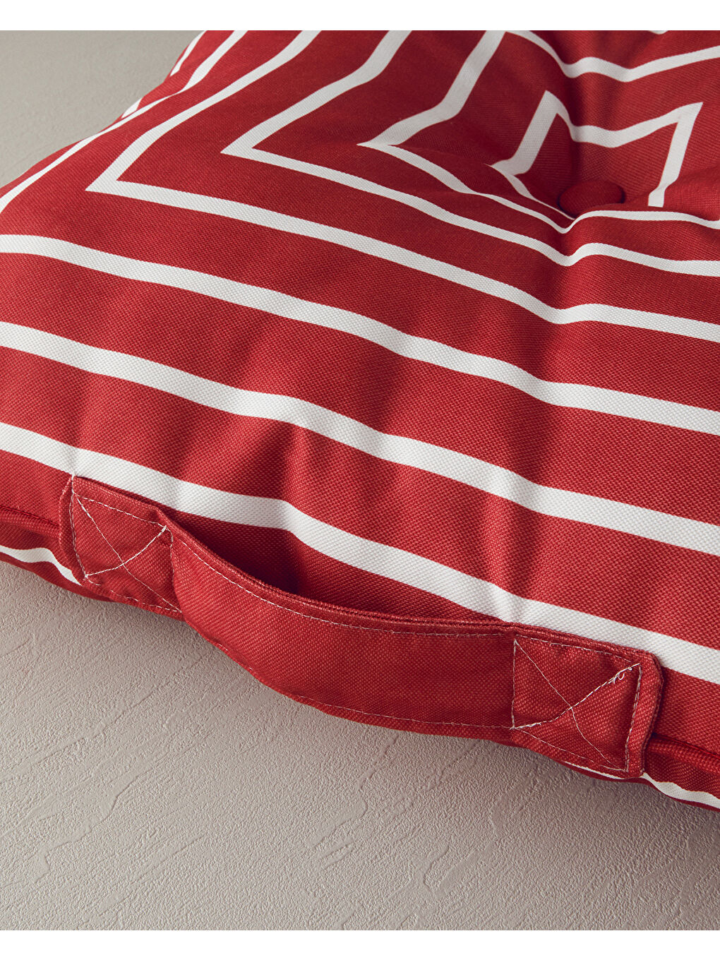 Northsea Pamuk Dekoratif Minder Beyaz - Bordo-2