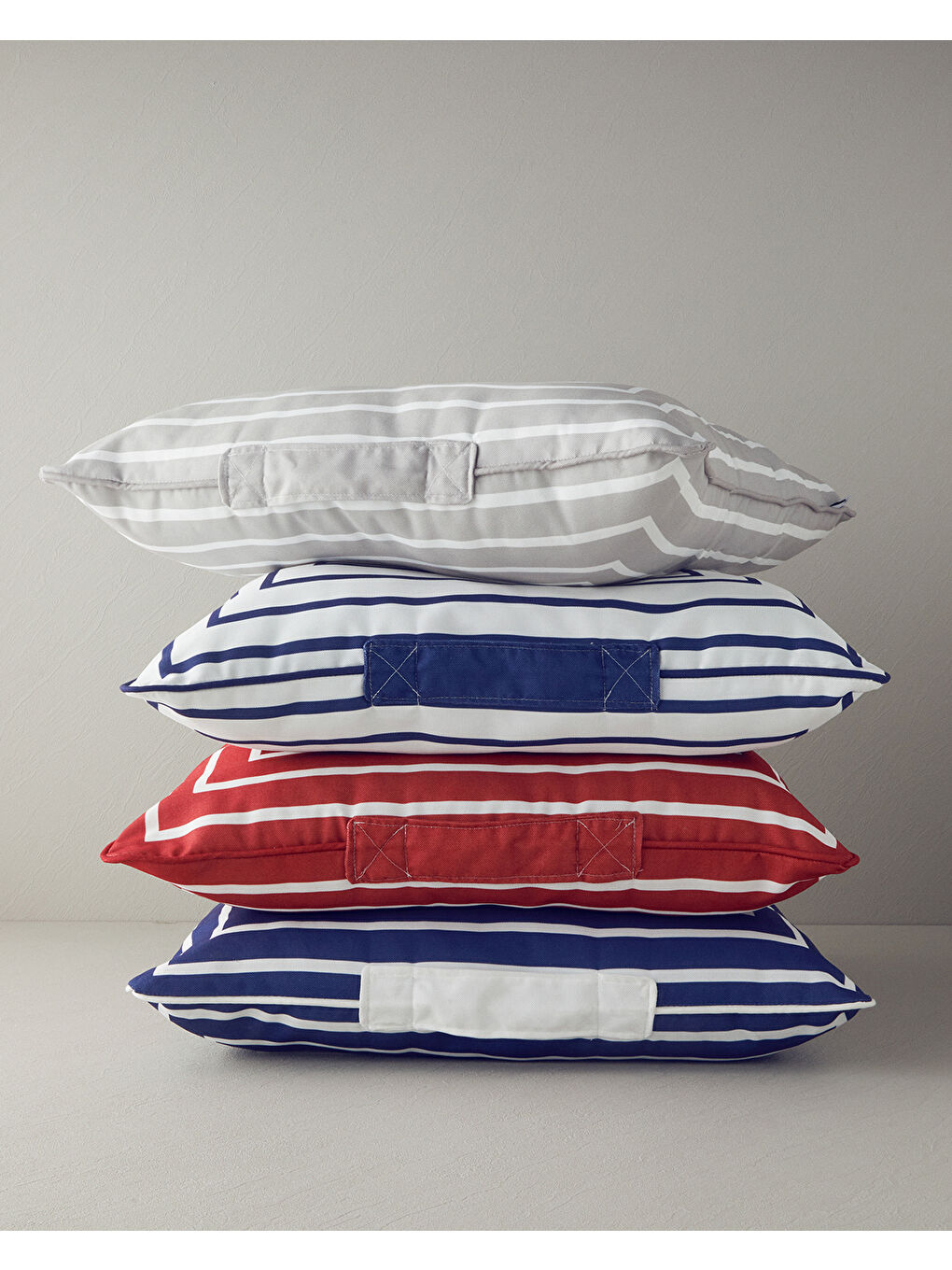 Northsea Pamuk Dekoratif Minder Beyaz - Bordo-3