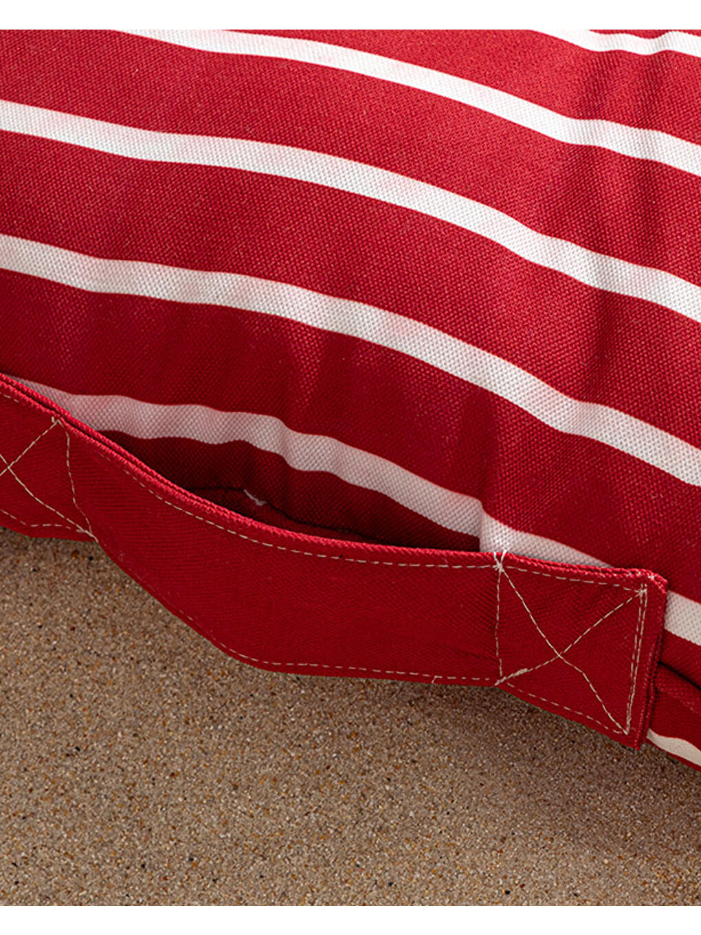 Northsea Pamuk Dekoratif Minder Beyaz - Bordo-5