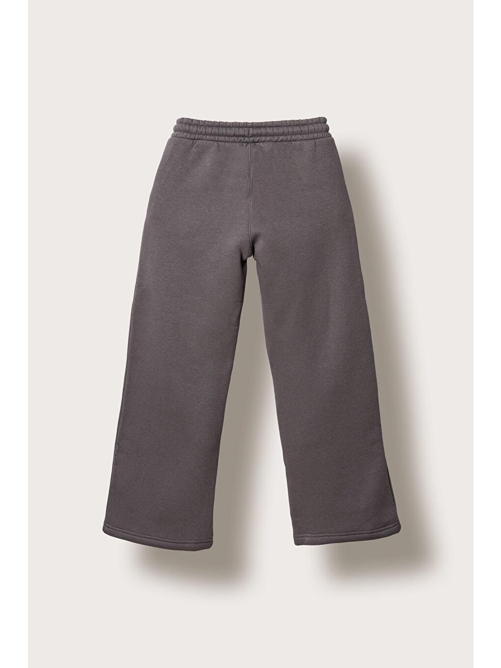 Gri 3 İp Yanlar Çizgili Kız  Çocuk Eşofman Altı-5