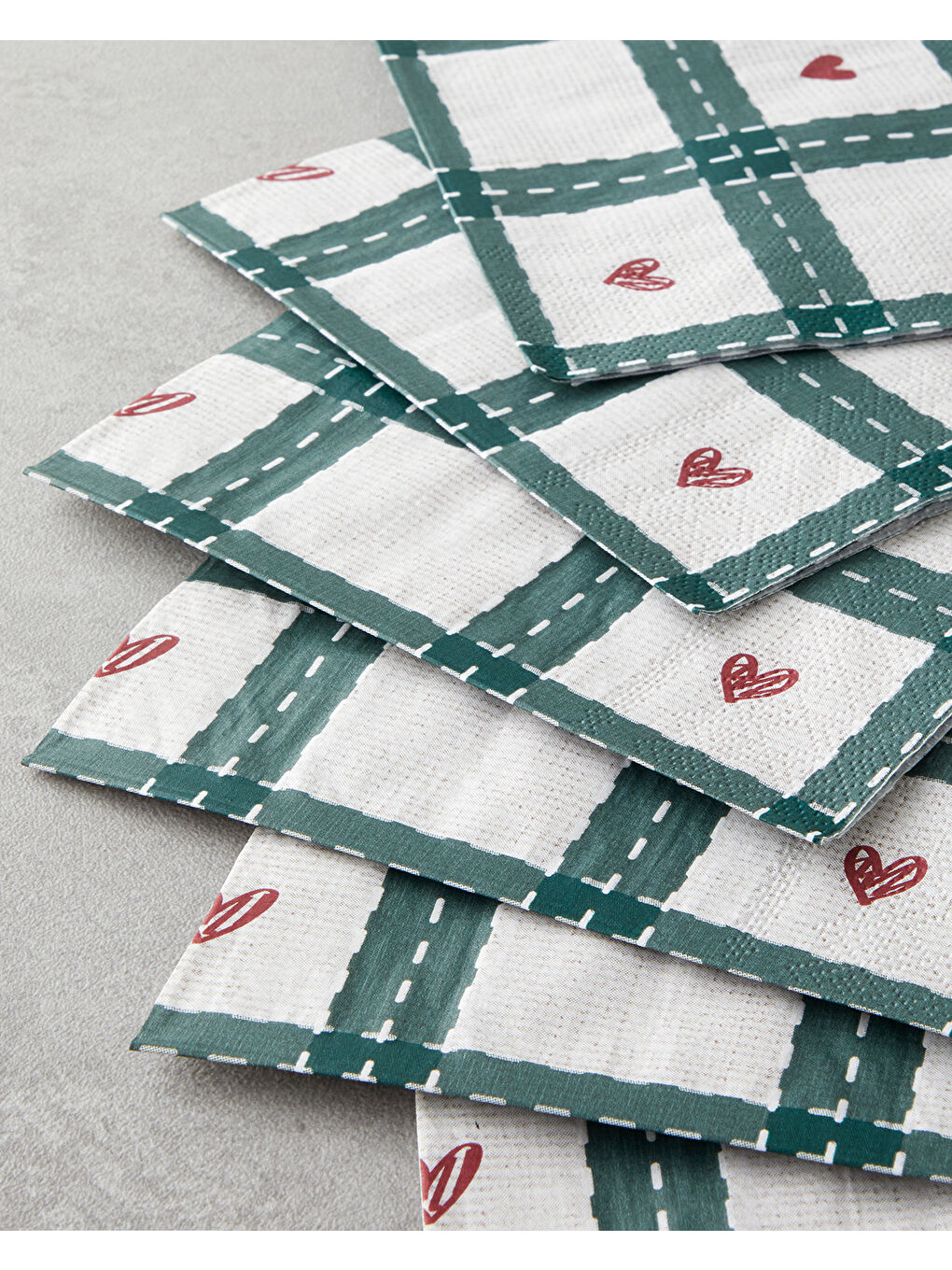 Heartmas Kağıt 20'li Kağıt Peçete 33x33 cm Yeşil-1