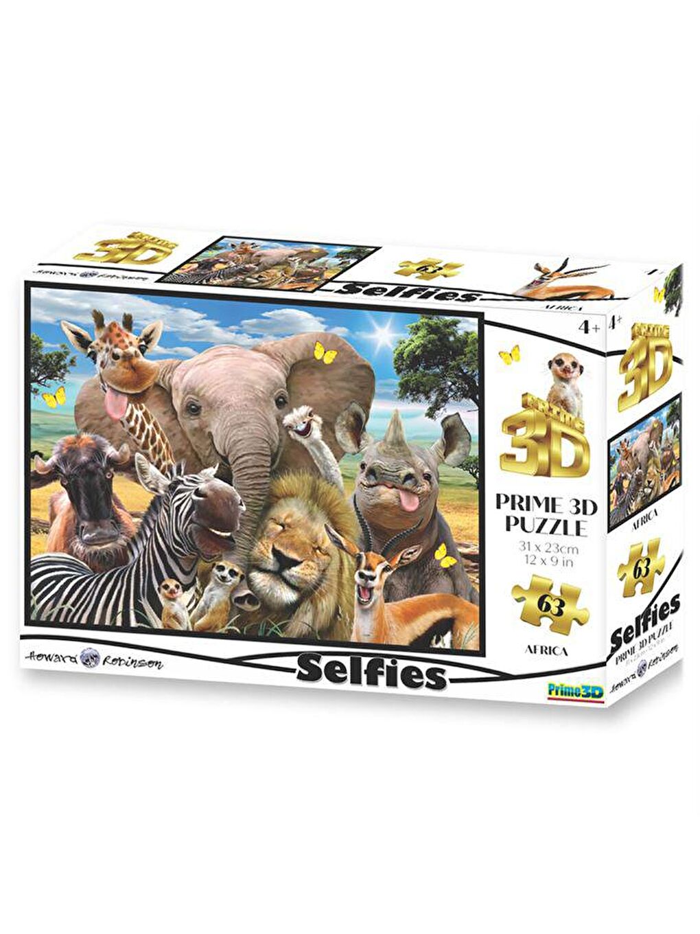 Prime 3D Karışık Afrika Selfie 63 Parça Puzzle 10543