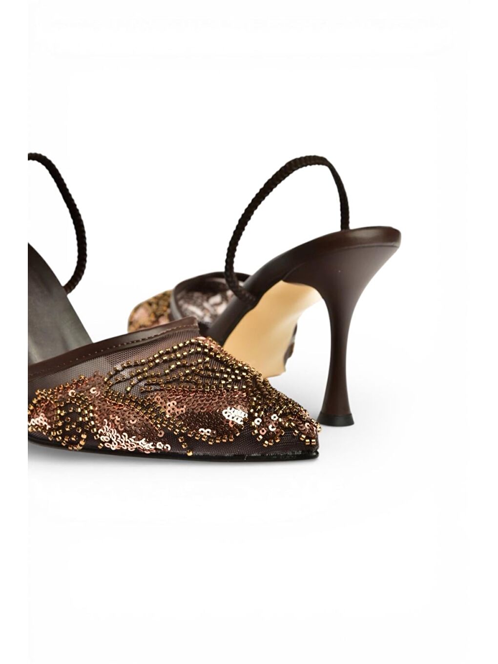 Kahverengi Kadın Topuklu Ayakkabı Y726493615-6