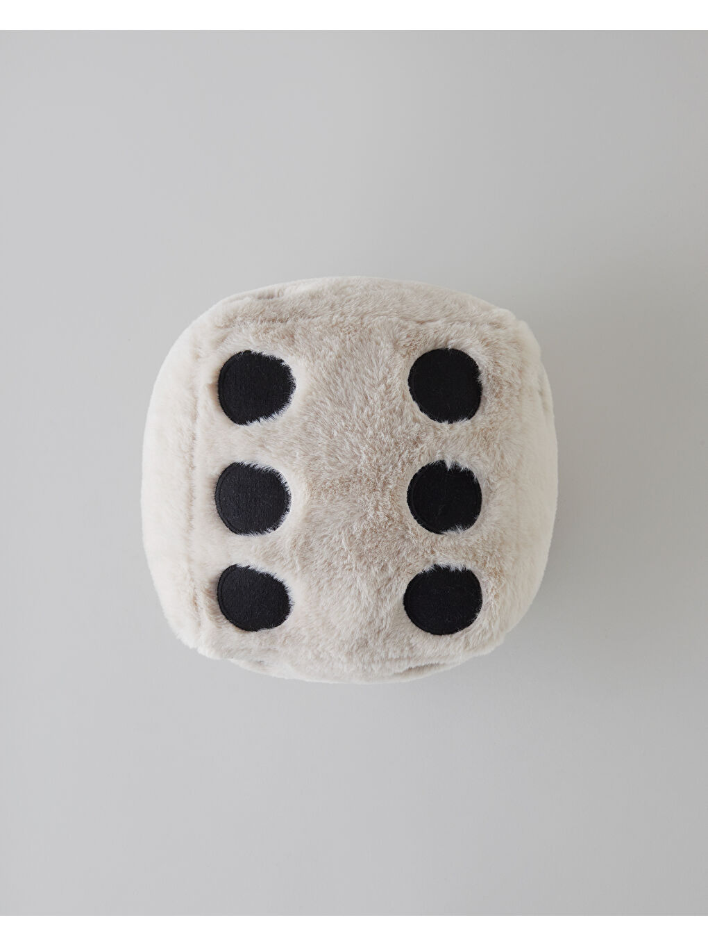 Dice Dolgulu Kırlent 20x20 cm Açık Kahverengi-1