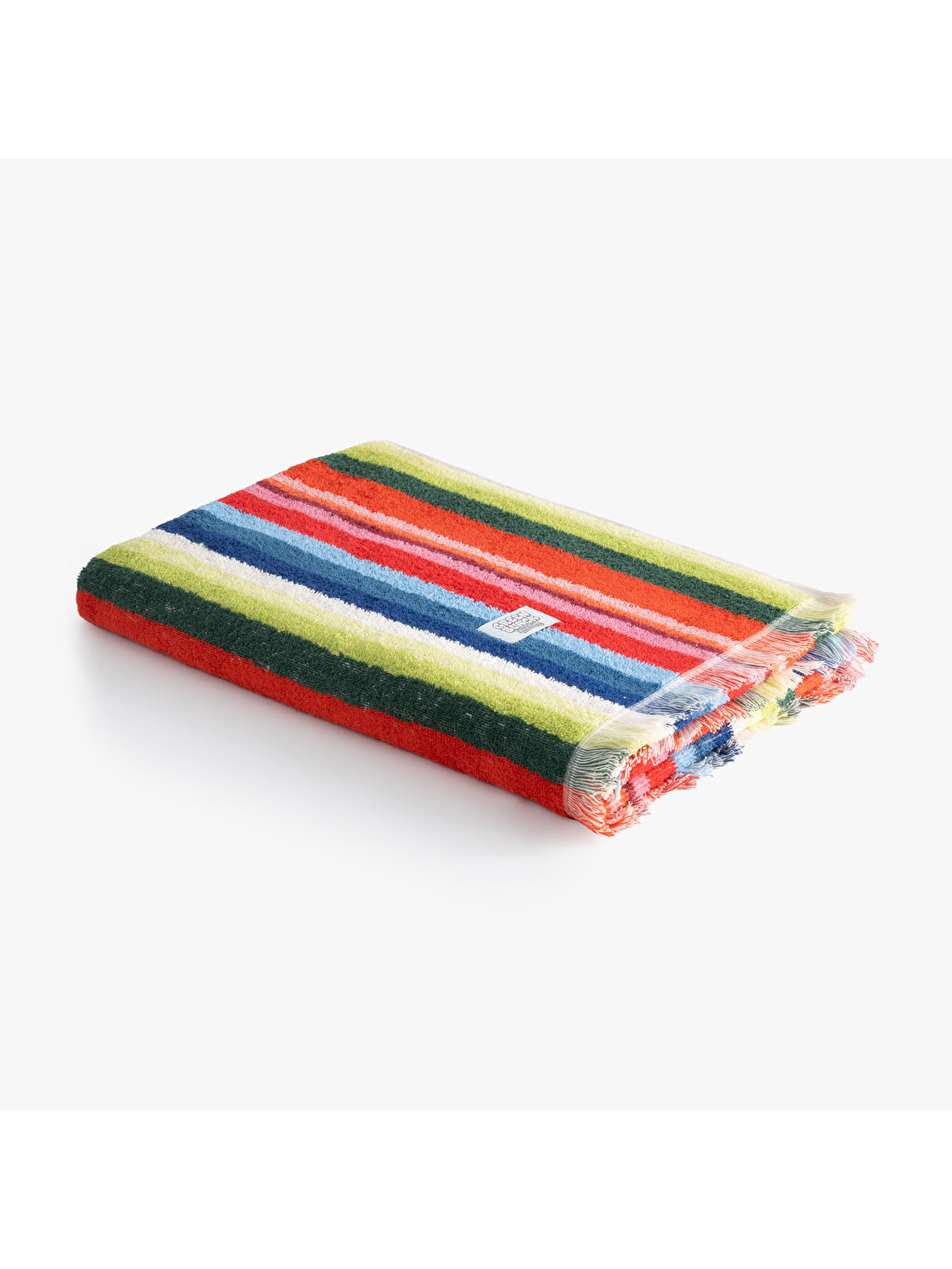 Karışık Stripe Red Plaj Havlusu Renkli