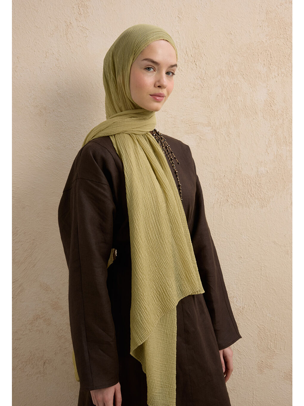 Yeşil Modal Krinkıl Şal Adaçayı-1