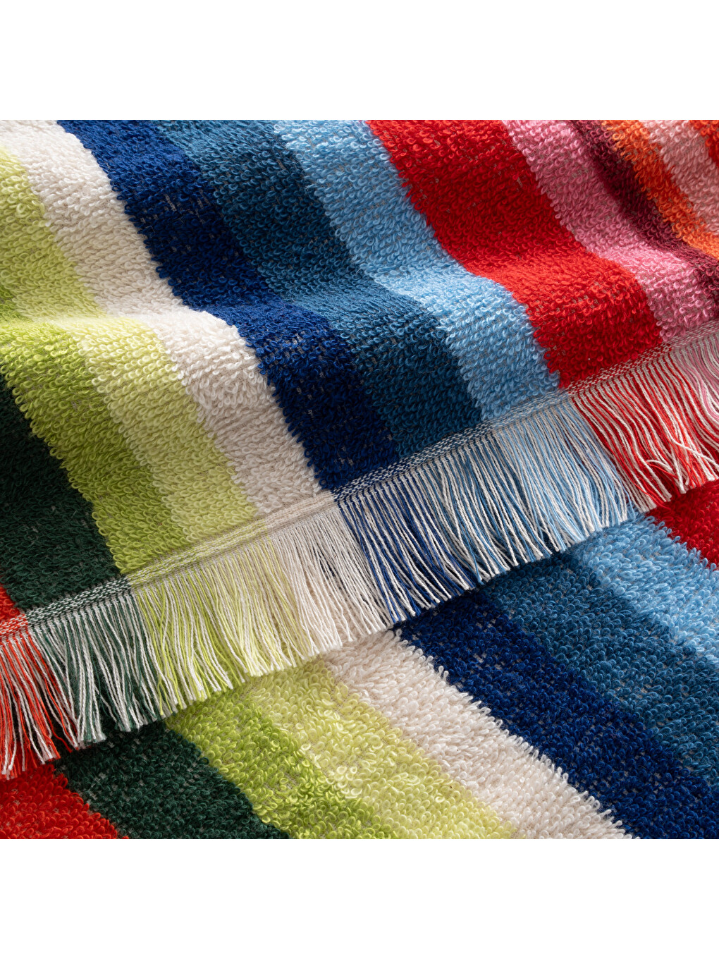Karışık Stripe Red Plaj Havlusu Renkli-4
