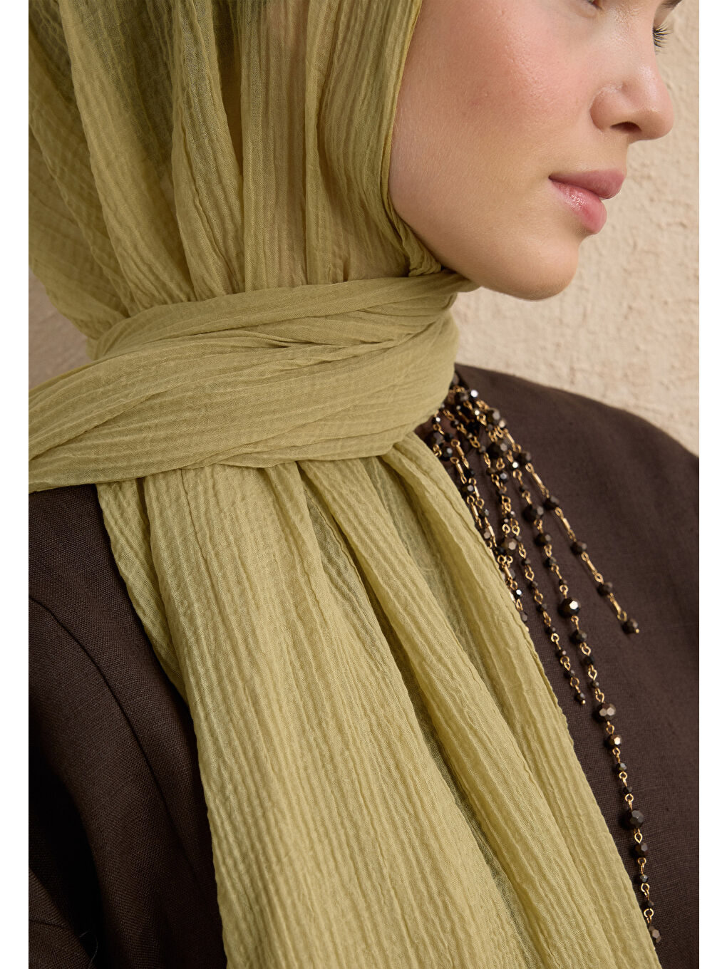 Yeşil Modal Krinkıl Şal Adaçayı-3