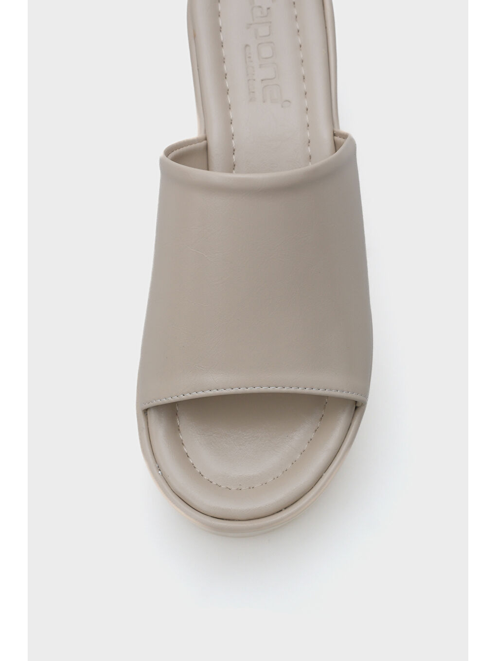 Bej olgu Topuk Kadın Terlik-2